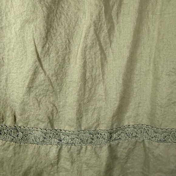 Loft Outlet Olive Green Cotton Sleeveless Boho Blouse SKU0650 - Picture 5 of 7